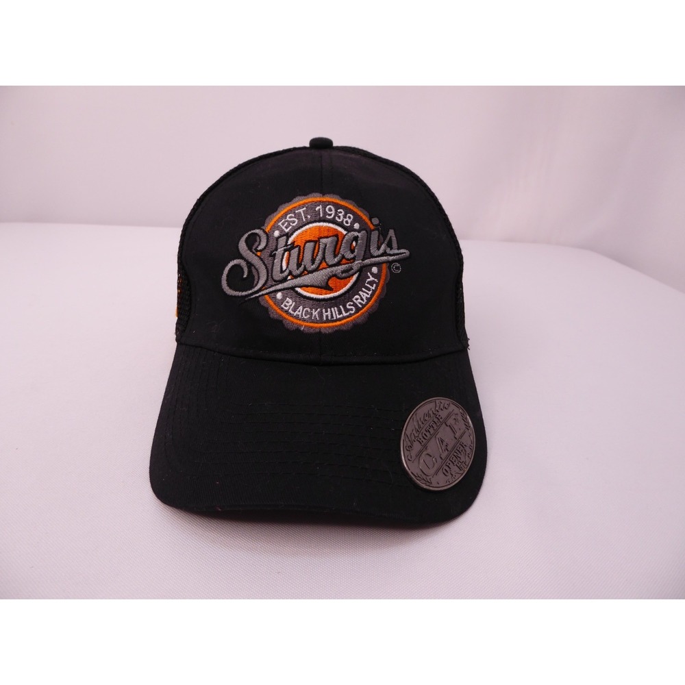 Sturgis 2008 68th Rally Trucker Snapback Hat with Built-in Bottle Cap Opener